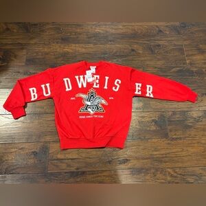 Budweiser - Red Crewneck Sweater NWT